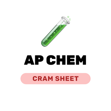 AP Chem Cram Sheet