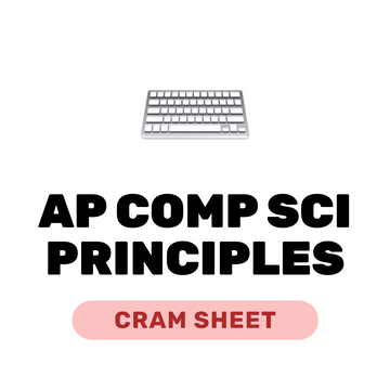 AP Computer Science Principles Cram Sheet