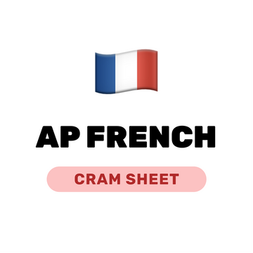 AP French Cram Sheet