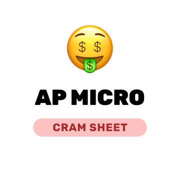AP Micro Econ Cram Sheet