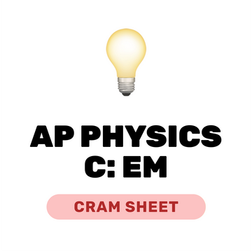 AP Physics C: Electricity & Magnetism Cram Sheet