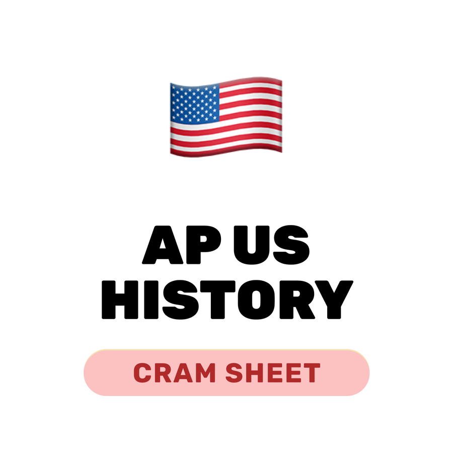 AP US History Cram Sheet