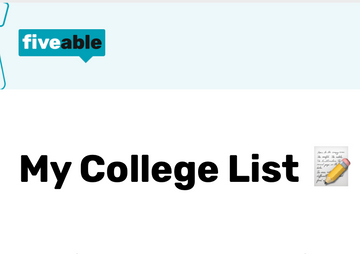PDF Template: Creating Your College List